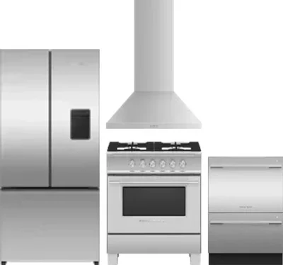 4 Piece Package Includes Refrigerator, Range, Hood And Dishwasher